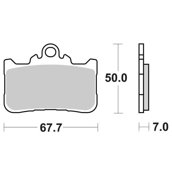 SBS 994HS Sinter Sintered Metal front brake padsRef: SBS6031 / 994070