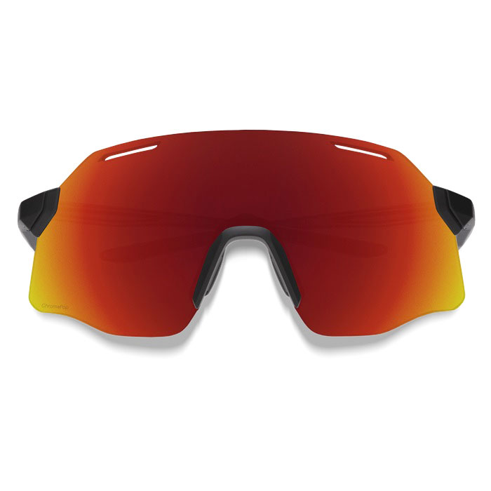 Smith Vert PivLock ChromaPop Glasses - Matte Black - Red Mirror | Clear