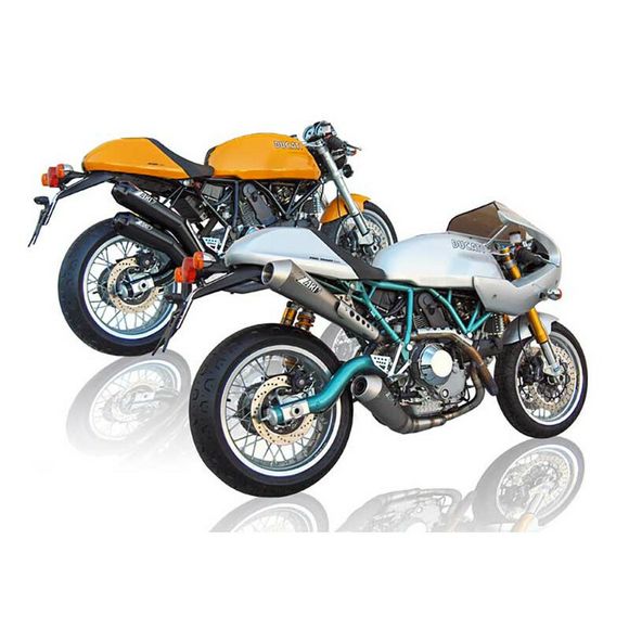 Zard Complete System 2-2 Titanium — Black Stainless Steel TipDUCATI 1000 SPORT 1000 PAUL SMART LE - 2007 - 2008Ref: ZAD00245A / ZDU018T00TSO-B