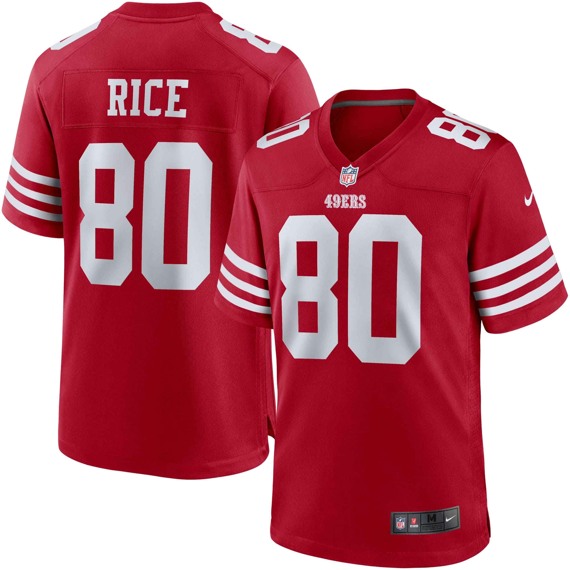 Jerry Rice #80 San Francisco 49ers Nike Game NFL Jersey Red