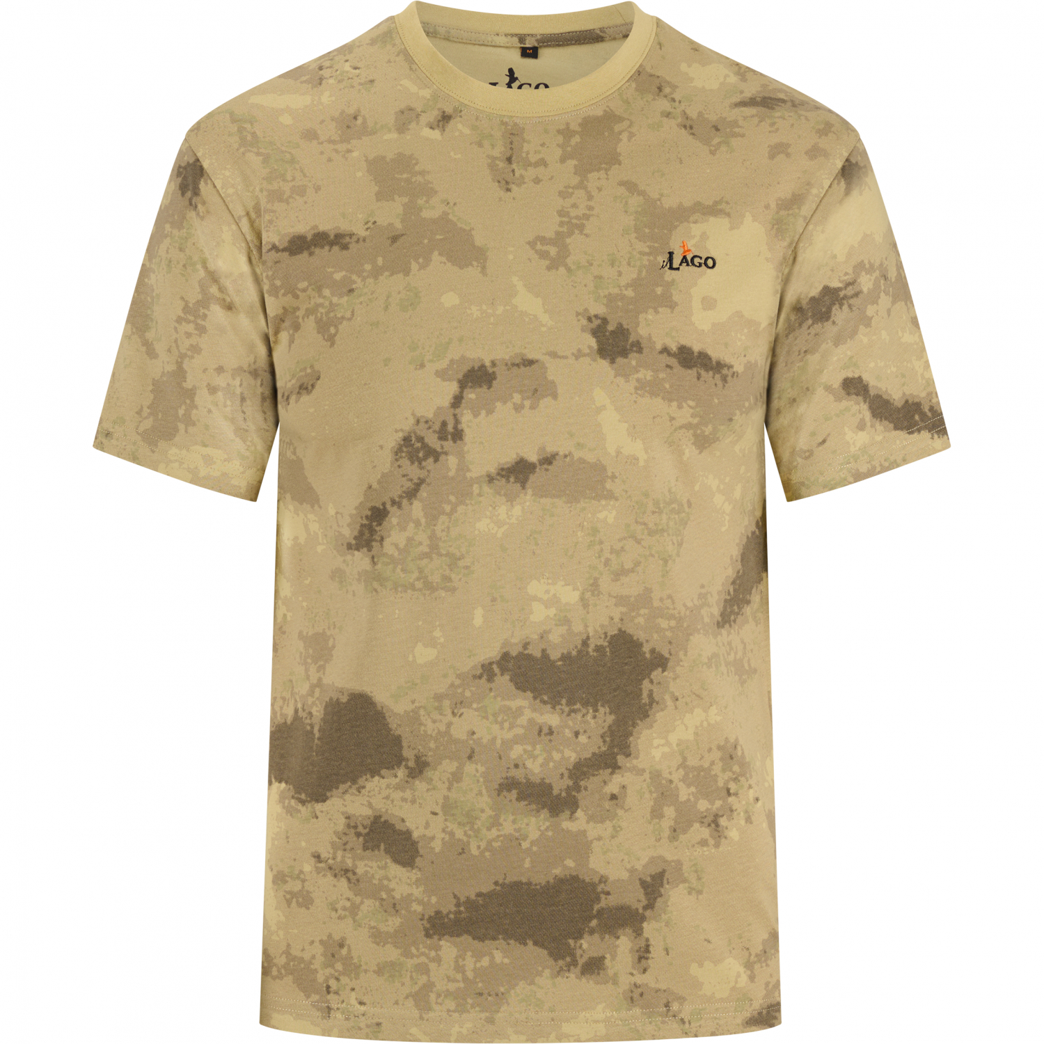 il Lago Prestige Set Of 2: T-Shirts Men (Beige Camouflage\/Dark Camouflage)