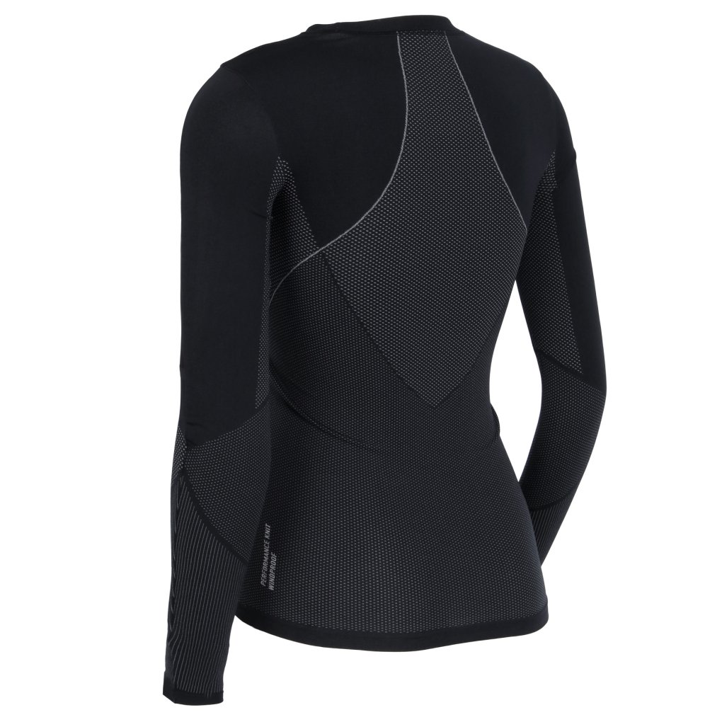 Odlo Performance Windshield Light Cycling Long-Sleeve Base Layer Top Women - black - odlo concrete grey