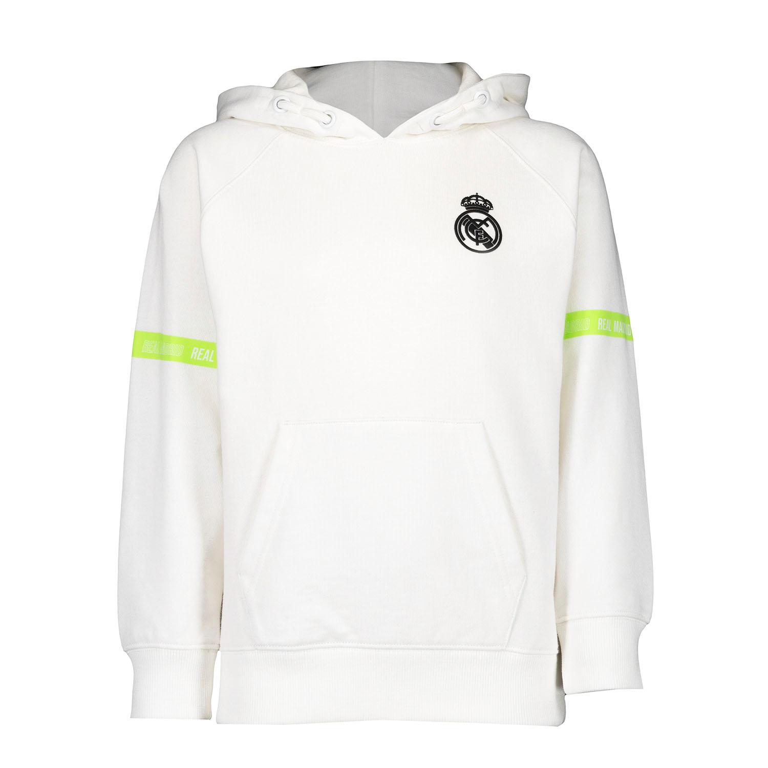 Kids Hoodie Fan Kids Tape Sleeve White Real Madrid