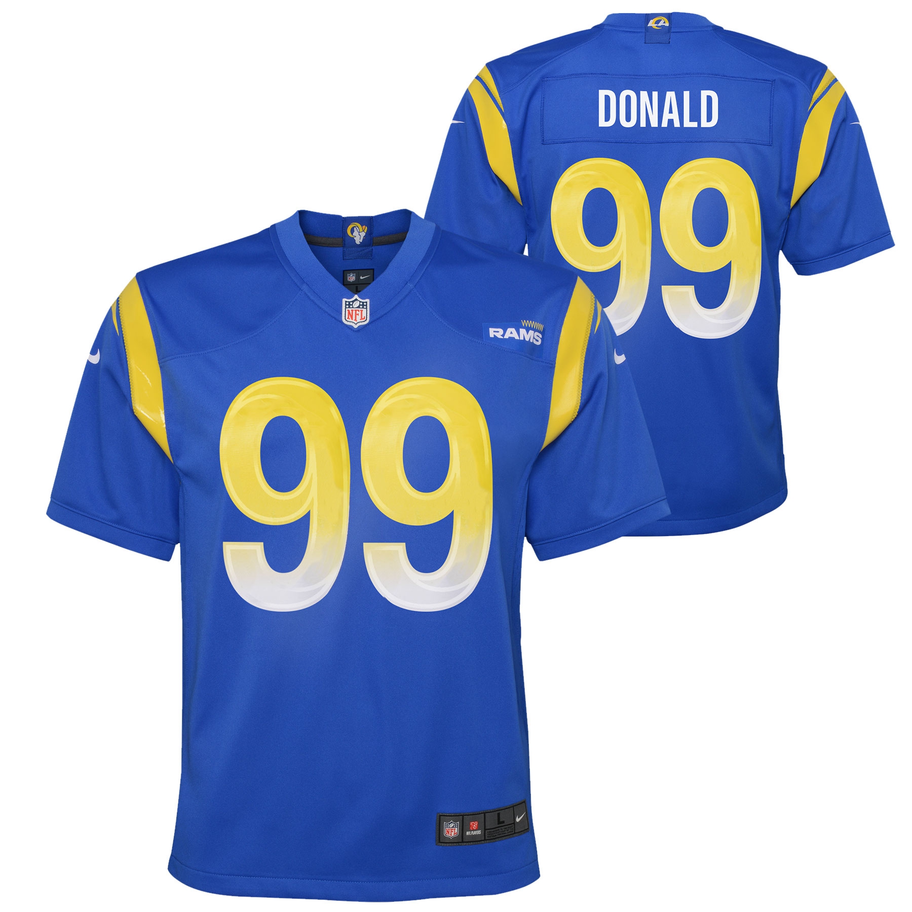 Aaron Donald #99 Los Angeles Rams Nike Game NFL Jersey Blue (YOUTH)