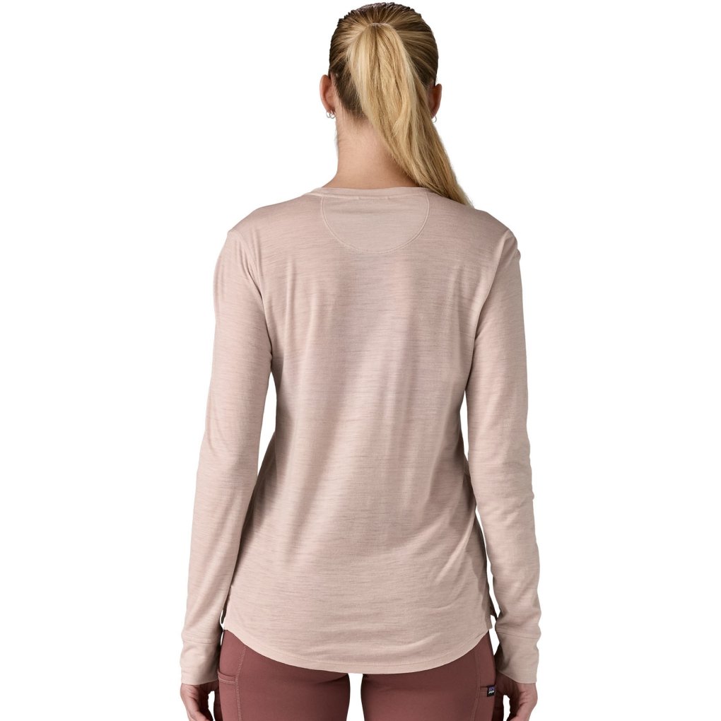 Patagonia Capilene Cool Merino Graphic Longsleeve Shirt Women - Fitz Roy Strata: Shroom Taupe