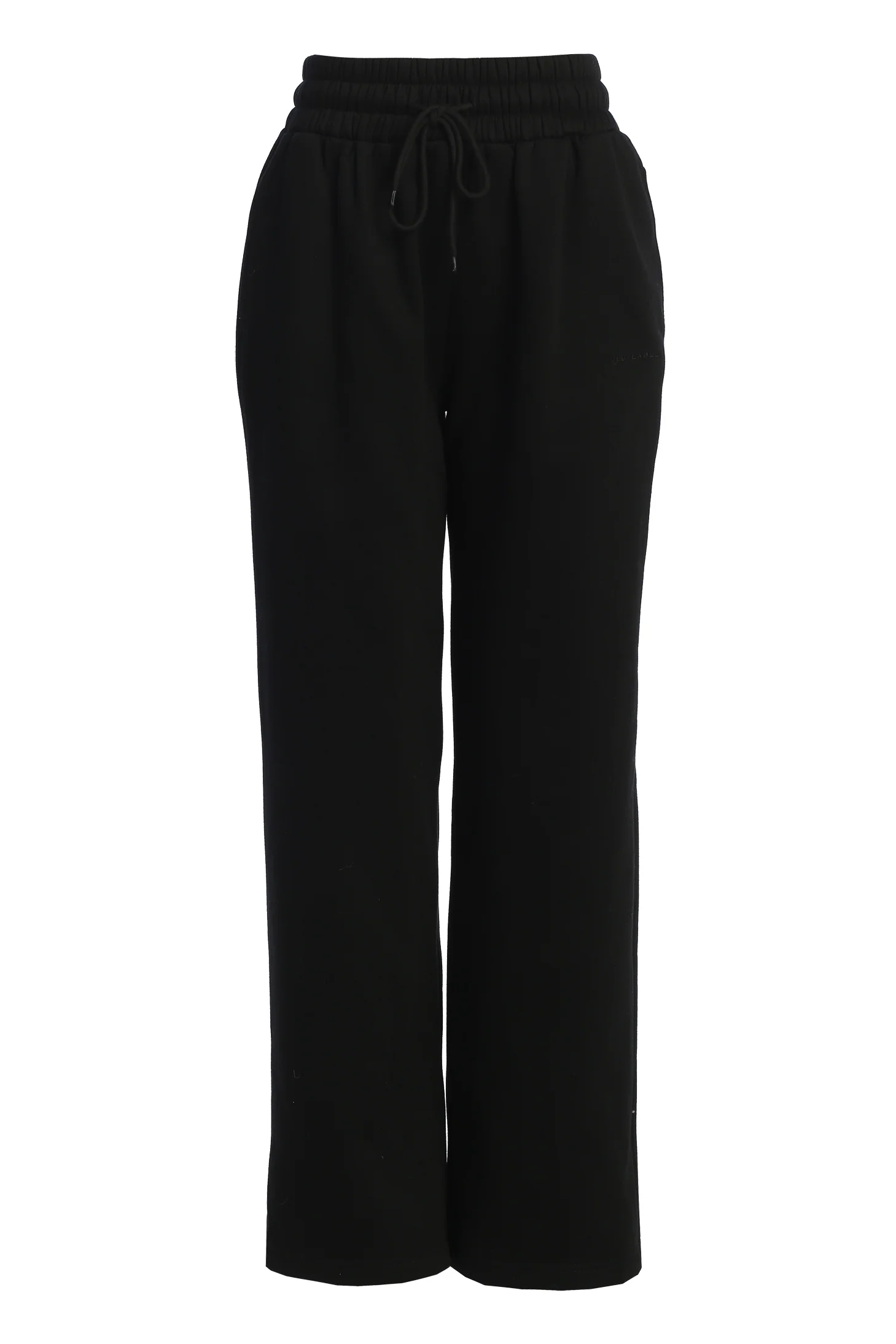 Black JLUXLABEL Logo Fleece Pants