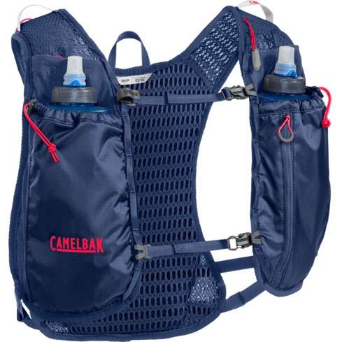 CamelBak Trail Run 7L Vest + 2 x 500ml Quick Stow™ Flasks - deep sea