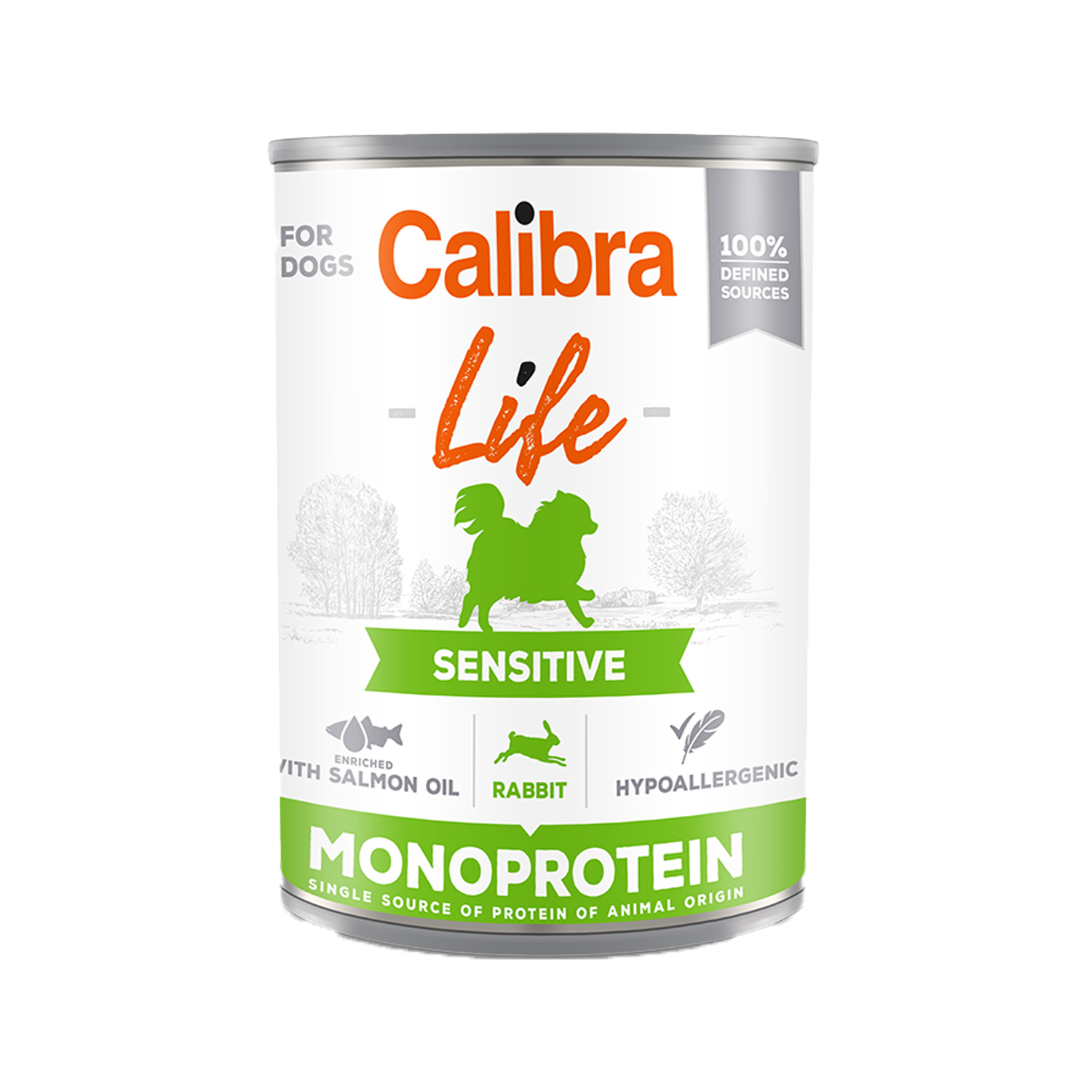 Calibra Dog Life Sensitive Wet Food - Rabbit - 6 x 400 g