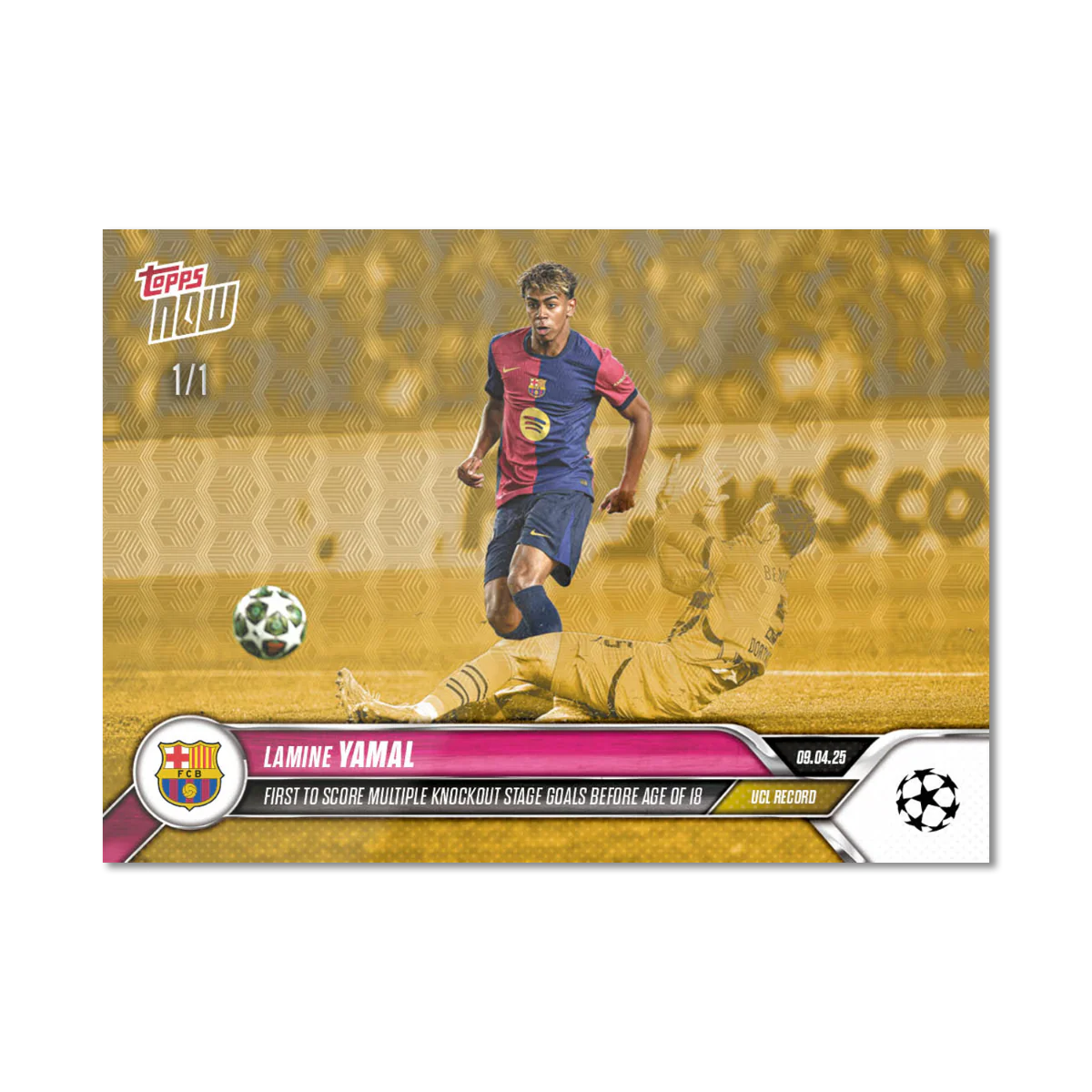 Lamine Yamal - 2024-25 UCL Topps NOW® - Card 134