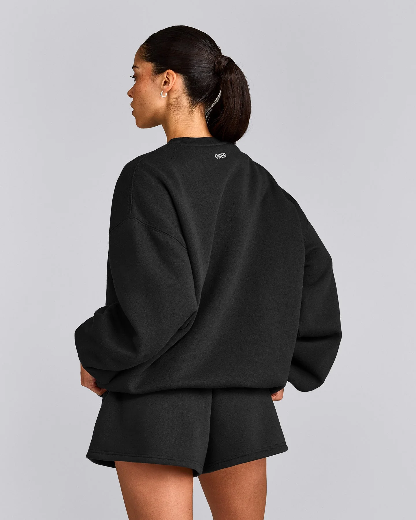 Foundations Cosy Oversized Sweatshirt | Soft Black