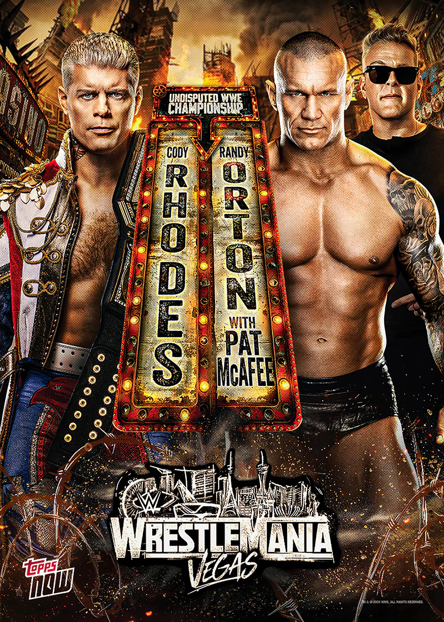 Cody Rhodes / Randy Orton - 2026 WWE Topps NOW® - Card WMV2 - PR: 1674