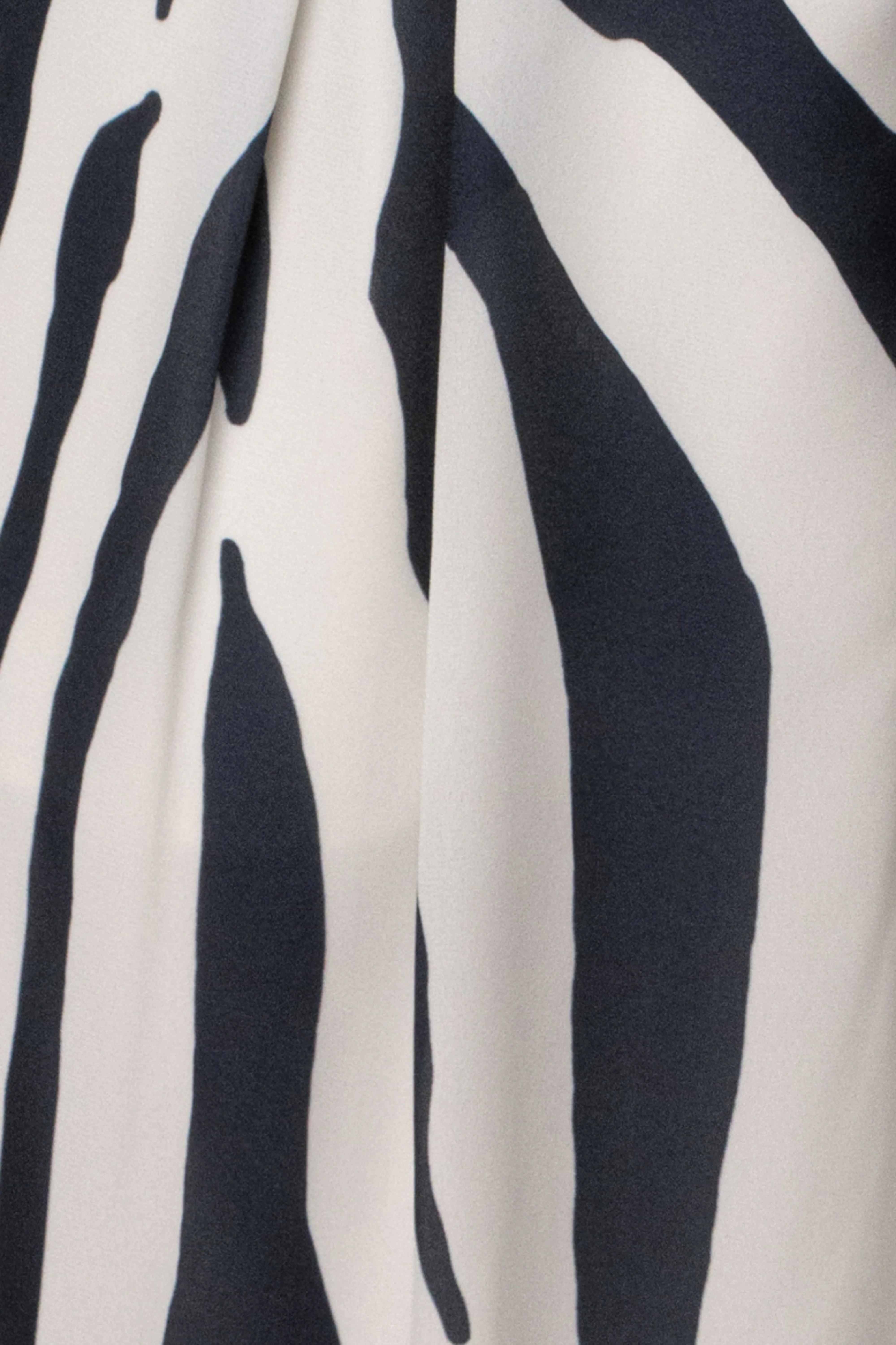 Navy Zebra Soft Pleated Trouser