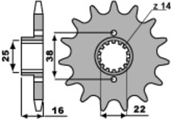PBR Standard Steel Transmission Sprocket 490 - 520Ref: Pbr00887A / 1077716001