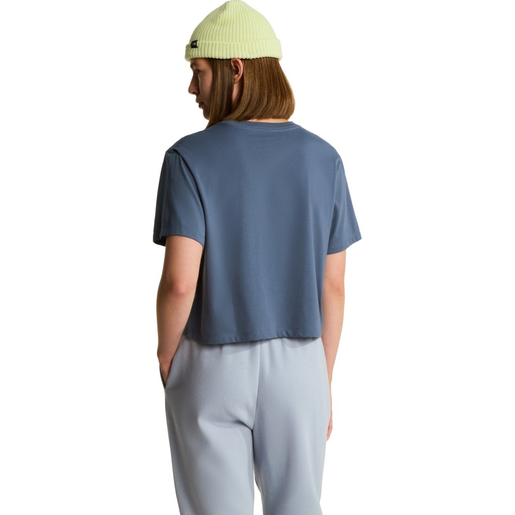 The North Face Evolution Simple Dome Cropped Relaxed T-Shirt Women - Granite Grey