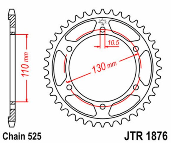 Crown JT. Standard steel 1876 - 525Ref: Jtc00229A / 1075507002