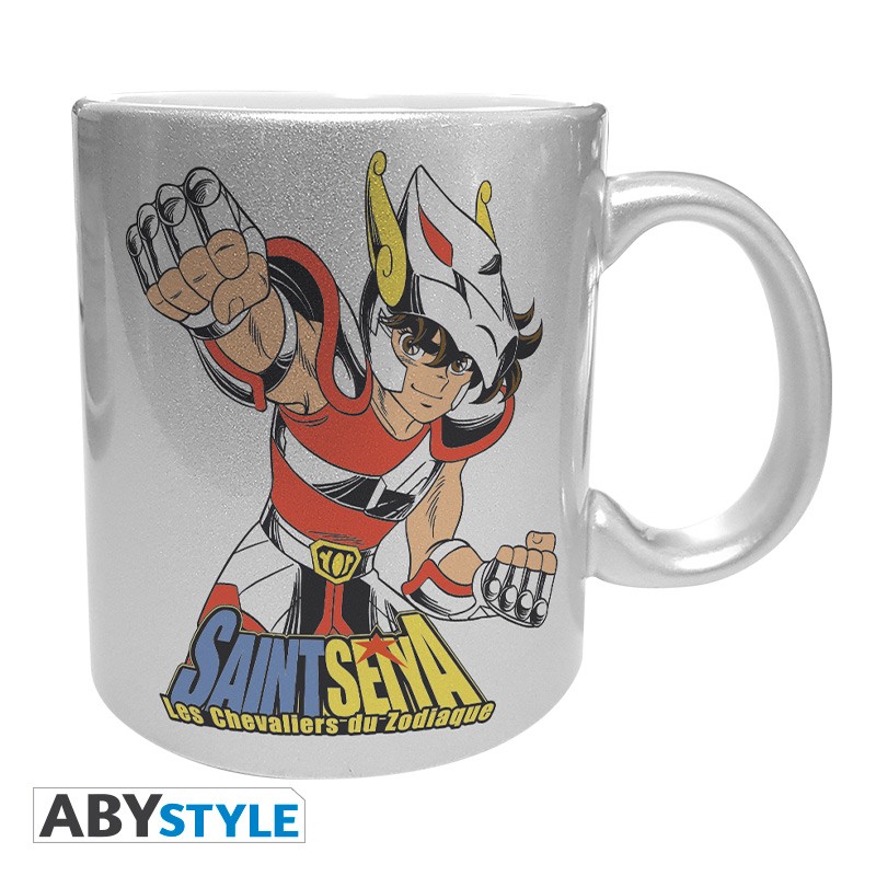 SAINT SEIYA Mug with silver finish Pegasus