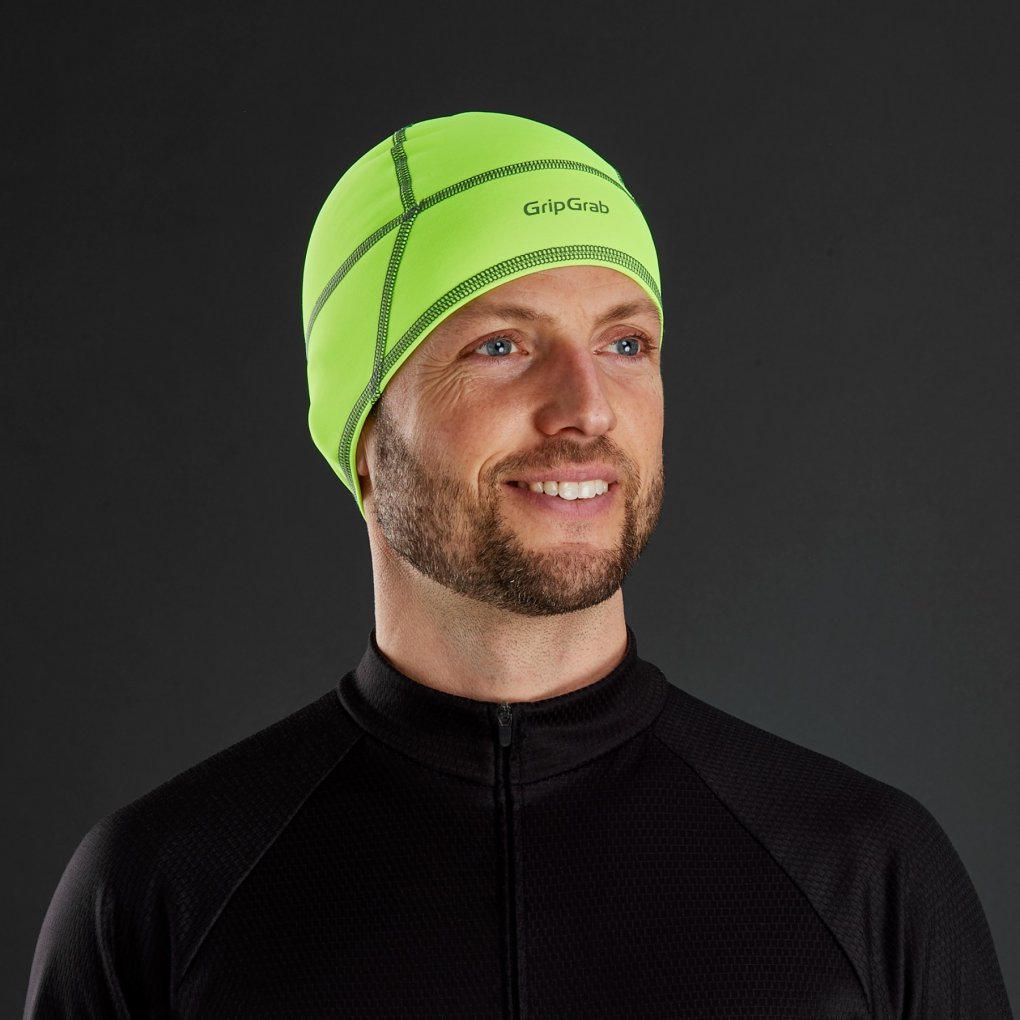 GripGrab Thermo Hi-Vis Skull Cap - Yellow Hi-Vis