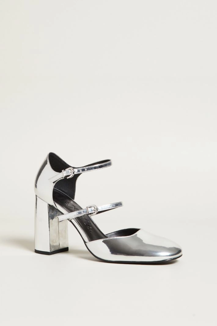Pumps with straps - SILVER