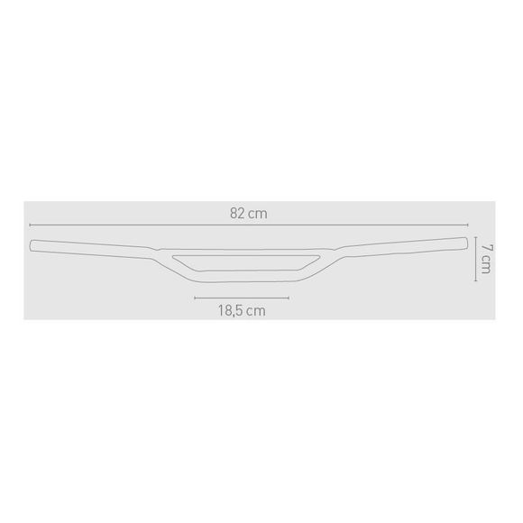 Guidon Chaft Acier entry Universel - NoirRef : CF0071 / IN51