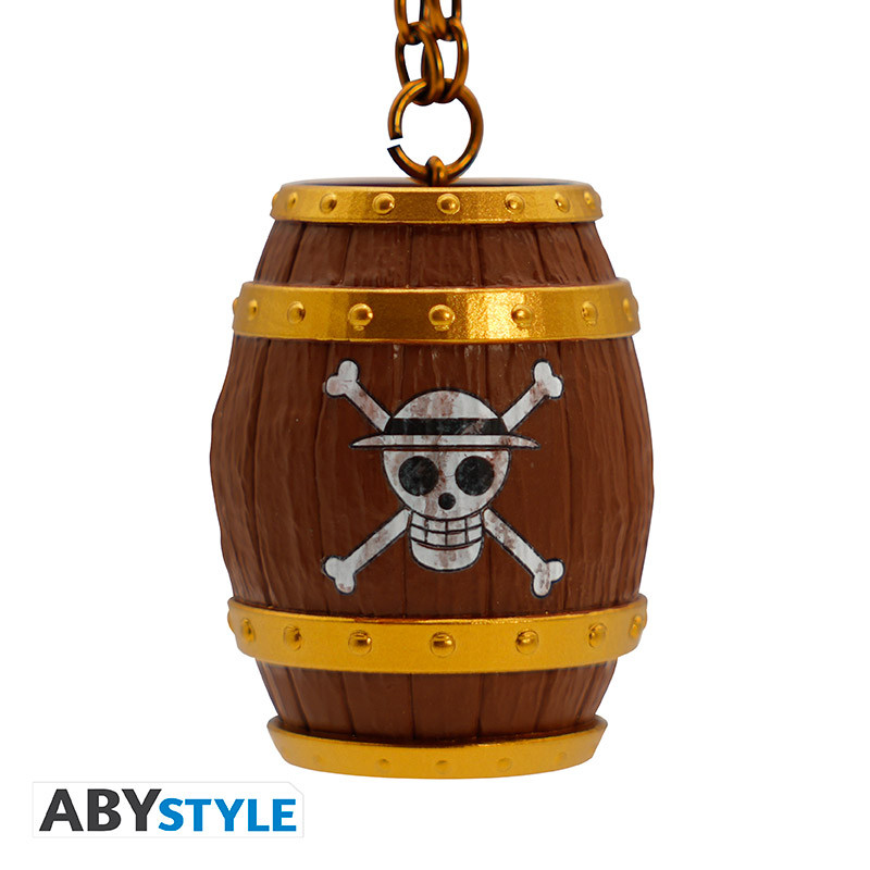 ONE PIECE Keychain 3D Barrel