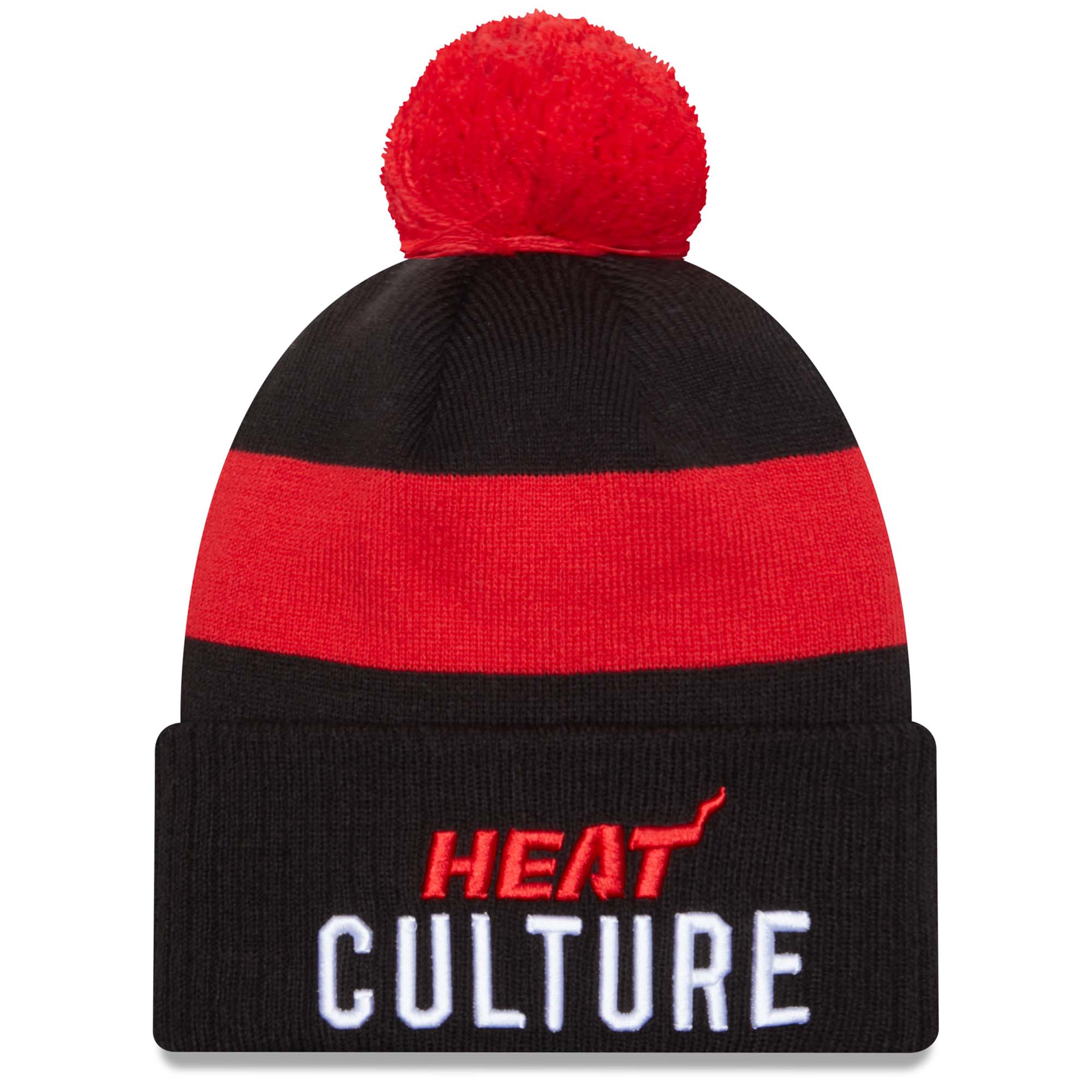 Miami Heat 2023 NBA City Edition New Era Knit Hat