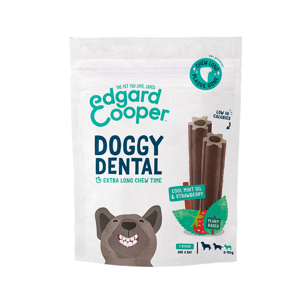 Edgard & Cooper Doggy Dental - Mint & Strawberry - Large - 7 Sticks