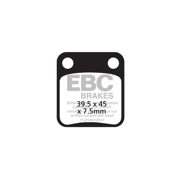 EBC Organic Front/Rear Brake Pads (RS variant per model)Ref: Fa054Tt / Fa54X