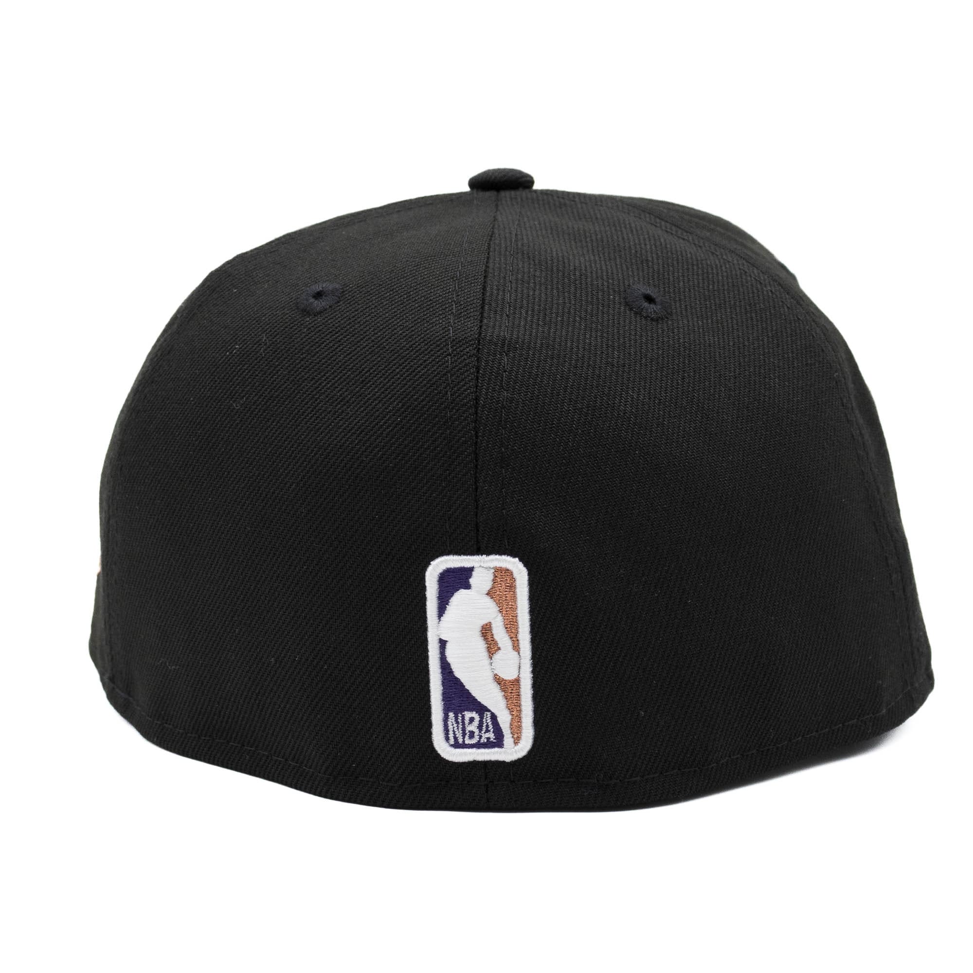 Utah Jazz Circle Side Patch New Era 59FIFTY Fitted NBA Cap Schwarz