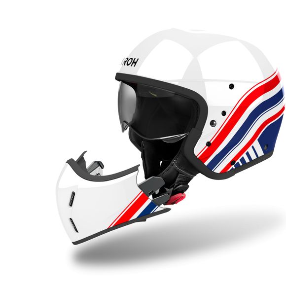 Airoh J110 modular helmet - EON - White / RedRef: AR1413