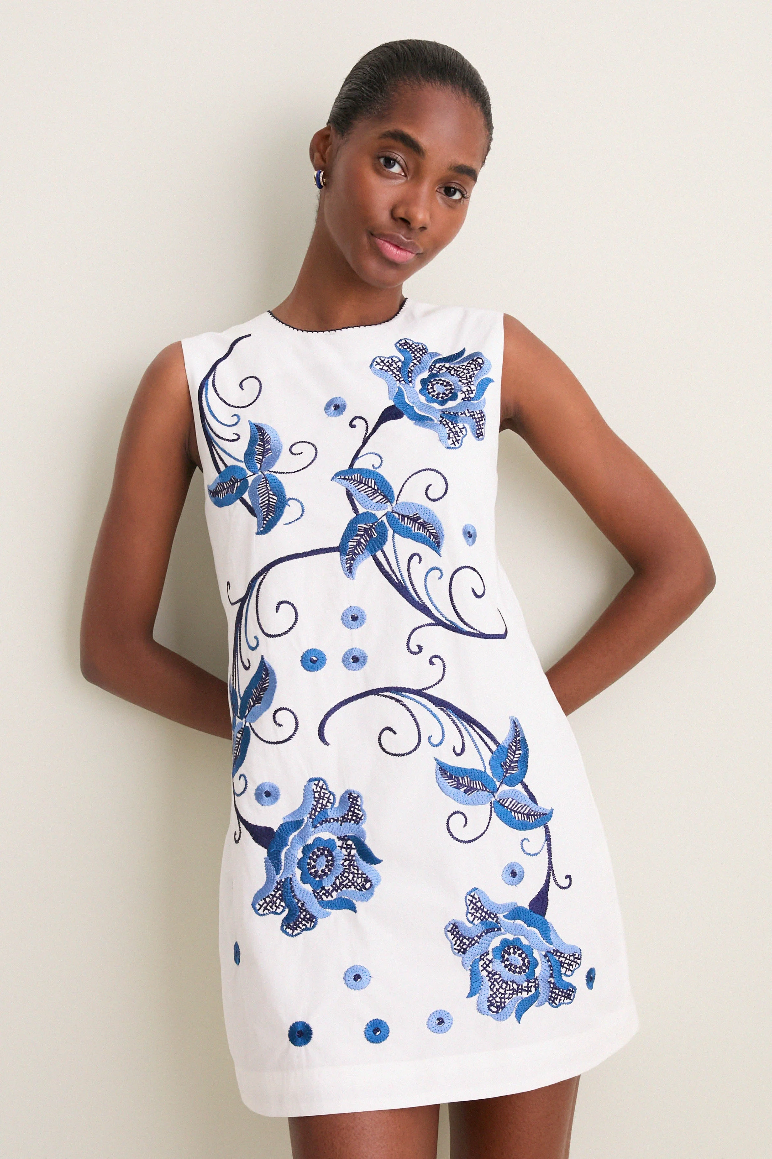 Kimber Embroidery Tiffany Mini Dress