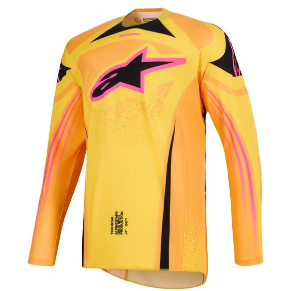 Maillot cross Alpinestars TECHSTAR - NOMUR 2025 - Orange / JauneRef : AP4033