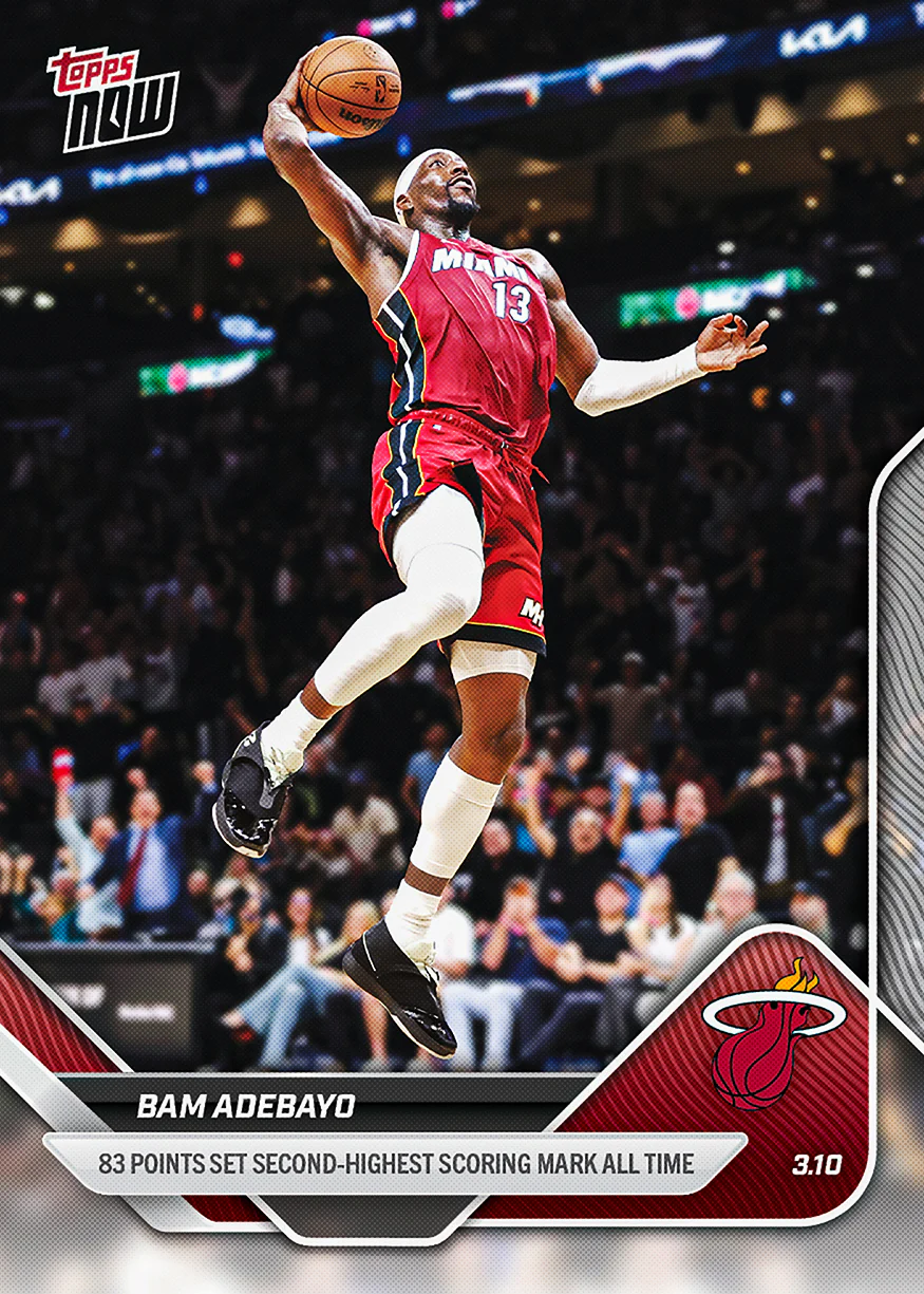 Bam Adebayo - 2025-26 NBA Topps NOW® - Card 201 - PR: 27411