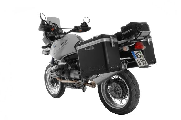 Touratech ZEGA Pro 38/45 suitcase - Black support included - Black anodizedRef: Trt01515A / 01-052-3183-0