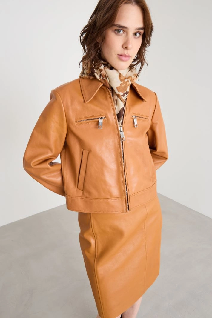 Patterned stole - BEIGE