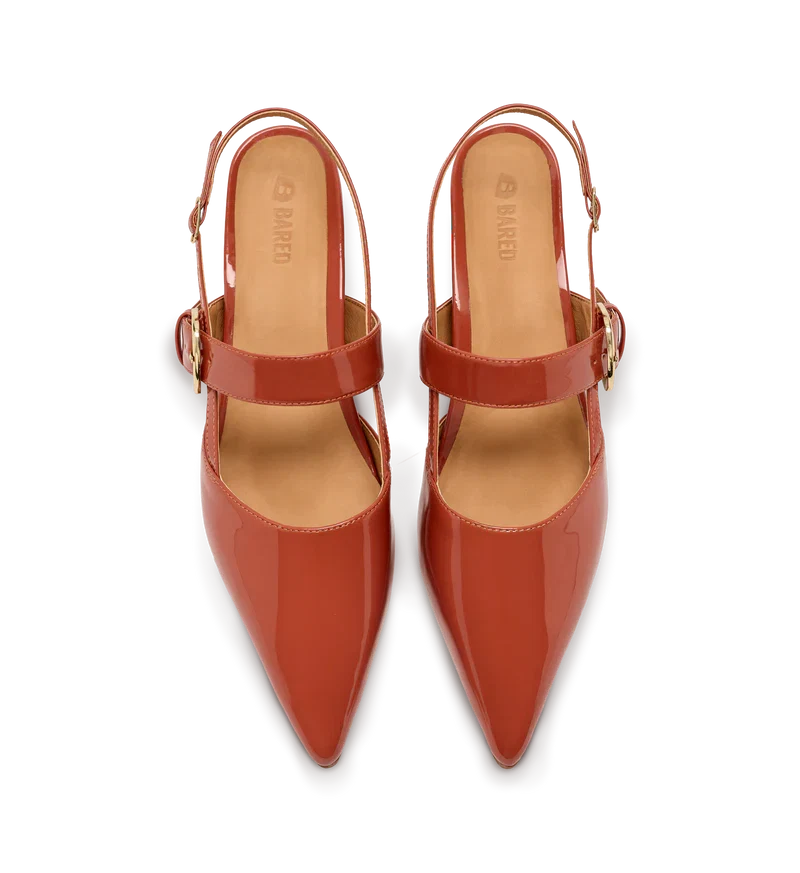 Eider Terracotta Patent Leather Flats