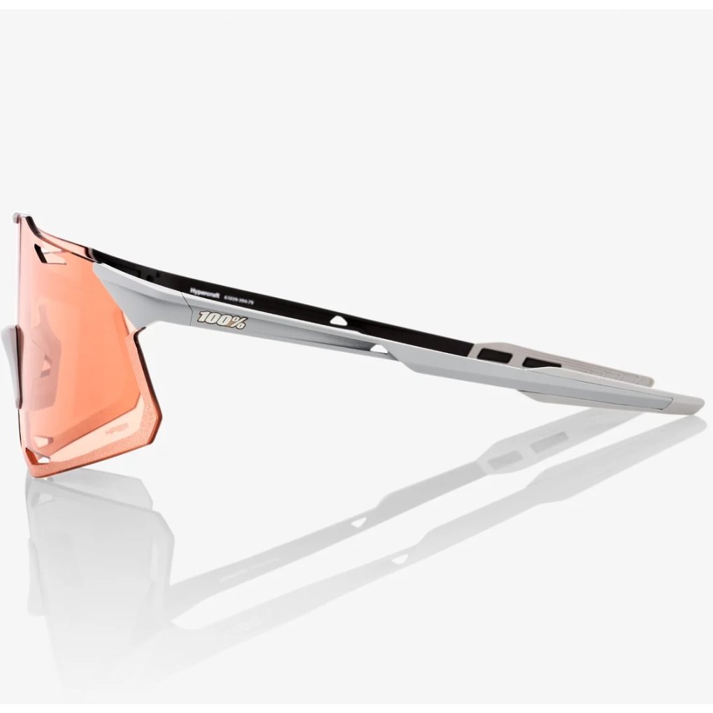 100% Hypercraft Glasses - Matte Stone Grey Coral - HiPER Coral | Clear