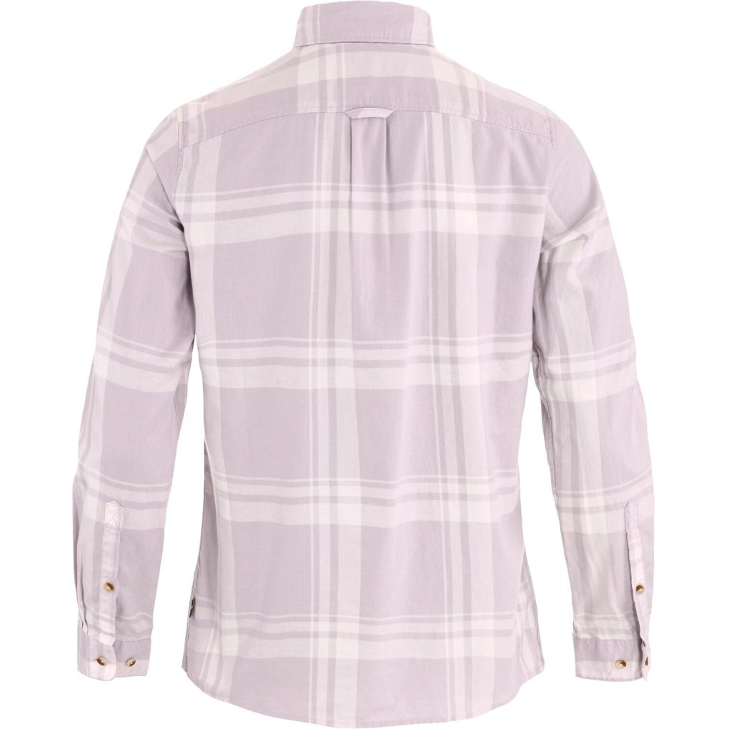 Fjällräven Övik Lite Flannel Shirt Women - lavender mist-eggshell