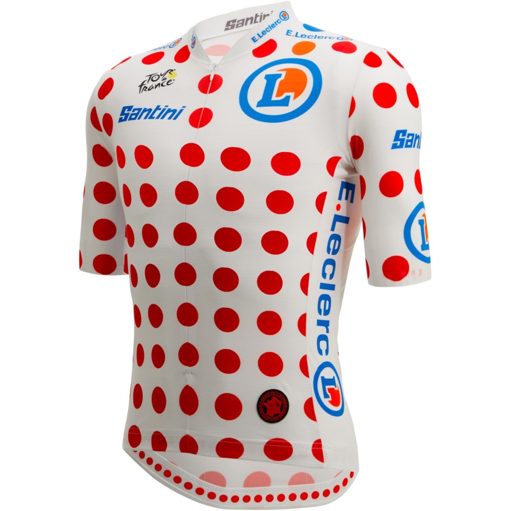 Santini GPM Leader Jersey Men - Tour de France™ 2025 Collection - TF97175CTDFKOM - pois PO