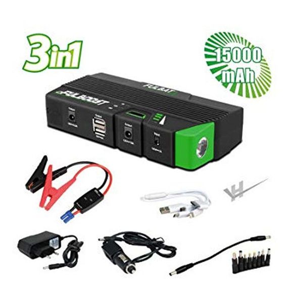 Booster Batterie Brazoline FULBAT FULBOOST chargeur AIDE AU DEMARRAGE toutes batteries 12V (15000 mAh) Universel - NoirRef : BRZ0112 / 5406