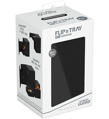 Ultimate Guard Flip'n'Tray Deck Case 80+ XenoSkin Monocolor - Black