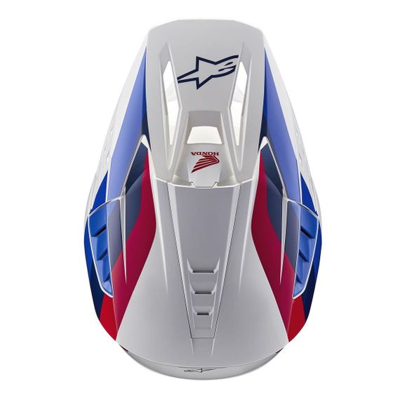 Casque cross Alpinestars S-M5 - HONDA 2024 - Bleu / RougeRef : AP3166