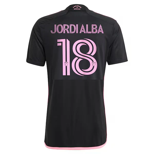Jordi Alba Inter Miami Away Jersey 23/24 (Black/True Pink)
