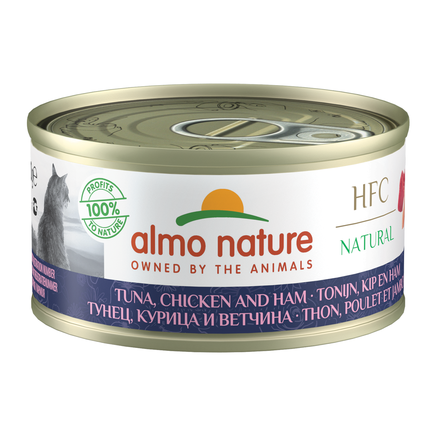 Almo Nature - HFC 70 Natural - Tuna, Chicken and Ham - 24 x 70grams