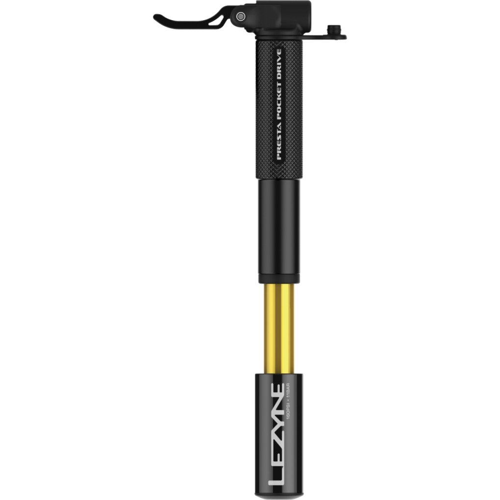 Lezyne Presta Pocket Drive Mini Pump - black-gold