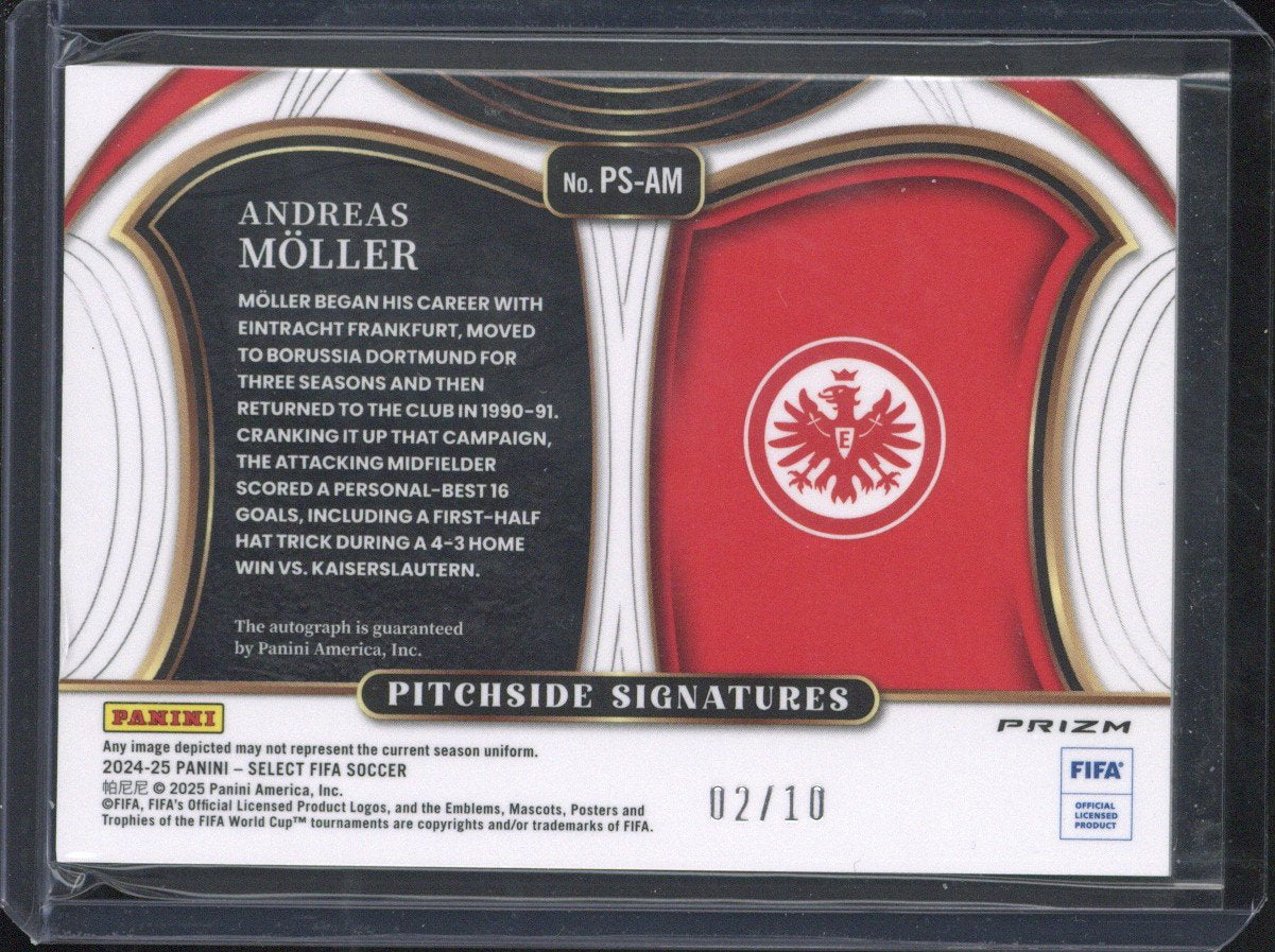 2024-25 Panini Select Fifa Soccer Andreas Moeller Autograph /10 #PS-AM