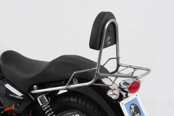Hepco & Becker Luggage Rack with sissybar - chromeMOTO GUZZI 750 NEVADA 750 - 2010 - 2011Ref: Hbe05487A / 611543 00 02