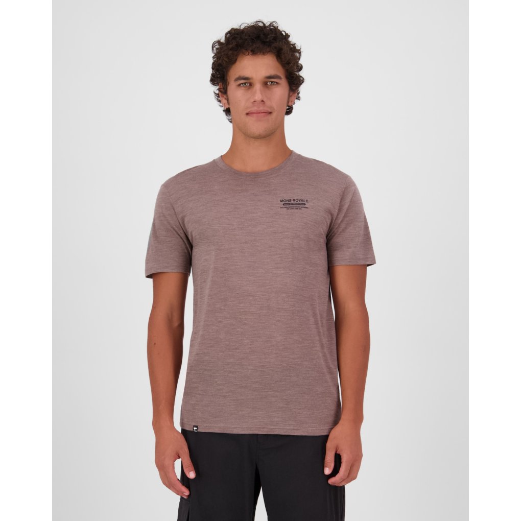Mons Royale Zephyr Merino Tencel™ T-Shirt Men - chestnut