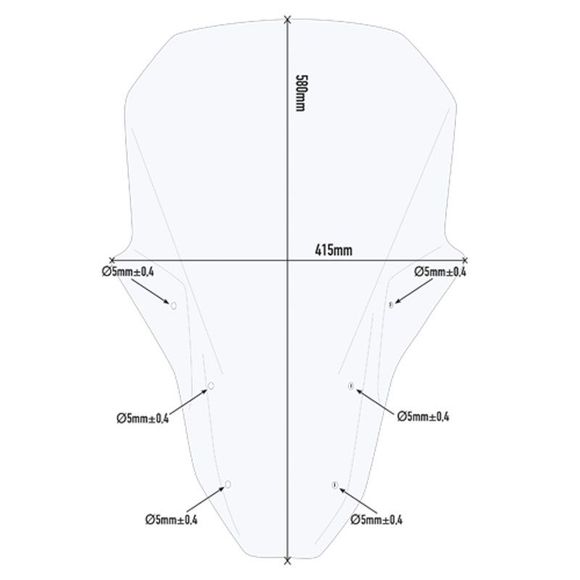 Givi High protection colorless bubble - ColorlessRef: D1178ST