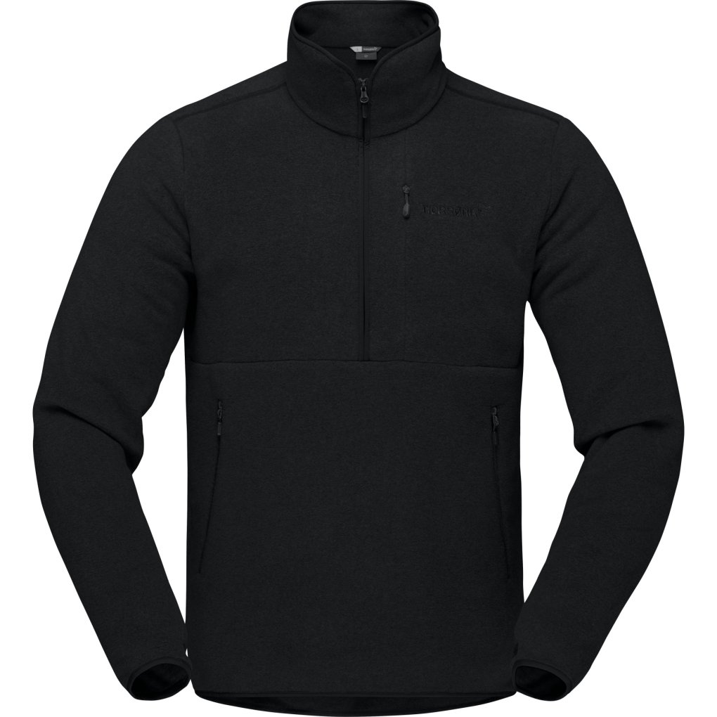 Norrona femund warm2 Half-Zip Pullover Unisex - Caviar Black
