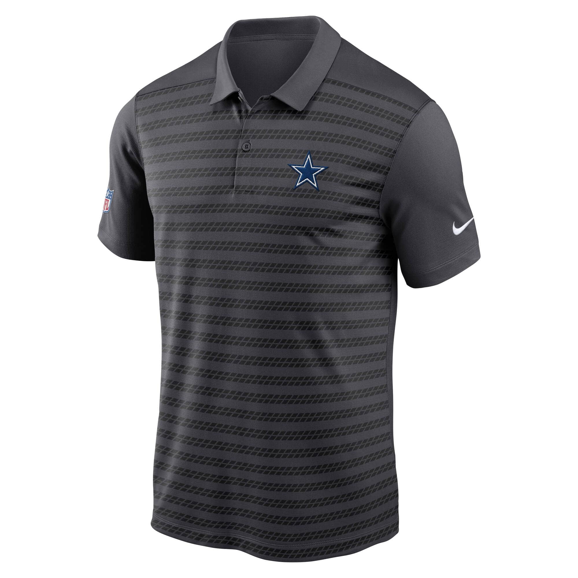 Dallas Cowboys 2024 NFL Sideline Victory Nike Dri-FIT Polo Shirt Gray